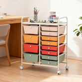 Utility 12 Drawer Organizer Cart with Wheels