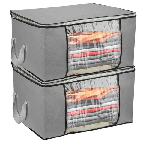 2Pcs 90L Clothes Storage Bags