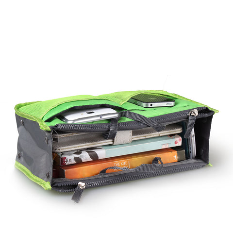Handbag Organizer Insert with Zipper & Pockets