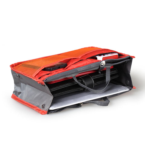 Handbag Organizer Insert with Zipper & Pockets