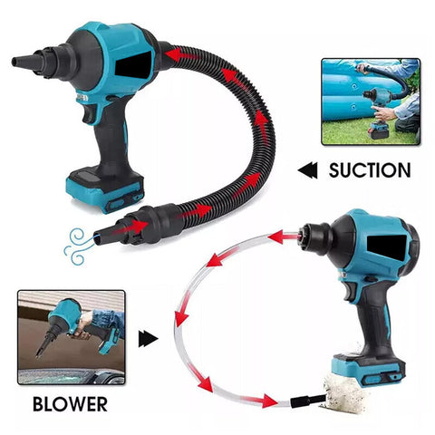 50000RPM Cordless Dust Blower Air Blower Inflatable Pumping With 2 Battery