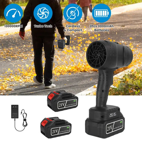 130000RPM Cordless Mini Blower For Heavy Debris Cleaning