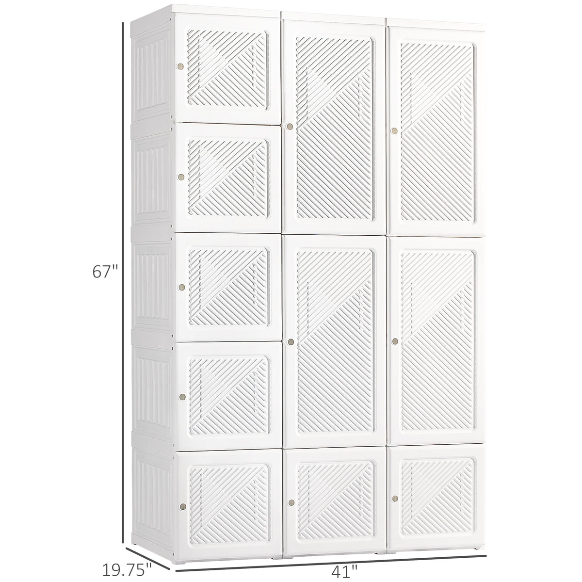Portable Wardrobe Closet with Doors