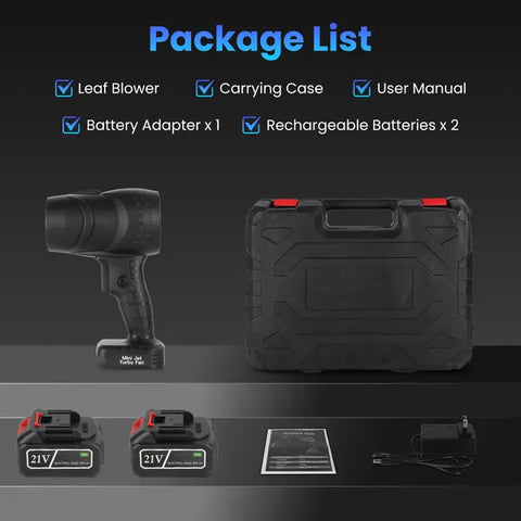 130000RPM Cordless Mini Blower For Heavy Debris Cleaning