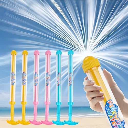 6 Pack Fireworks Water Blaster Squirt Guns for Kids & Adults