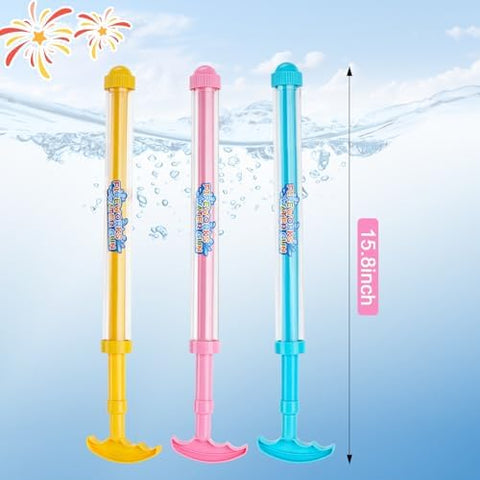 6 Pack Fireworks Water Blaster Squirt Guns for Kids & Adults