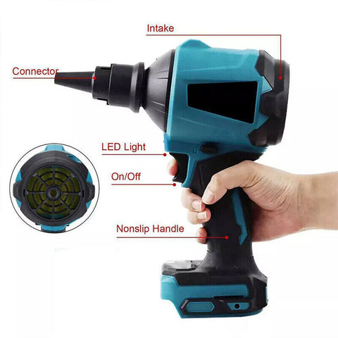50000RPM Cordless Dust Blower Air Blower Inflatable Pumping With 2 Battery