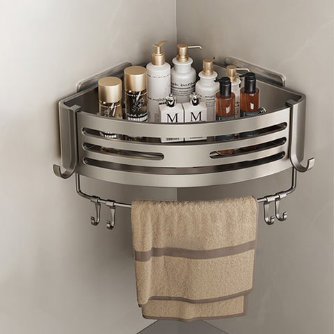 Portable Raised Bathroom Storage Triangle Rack