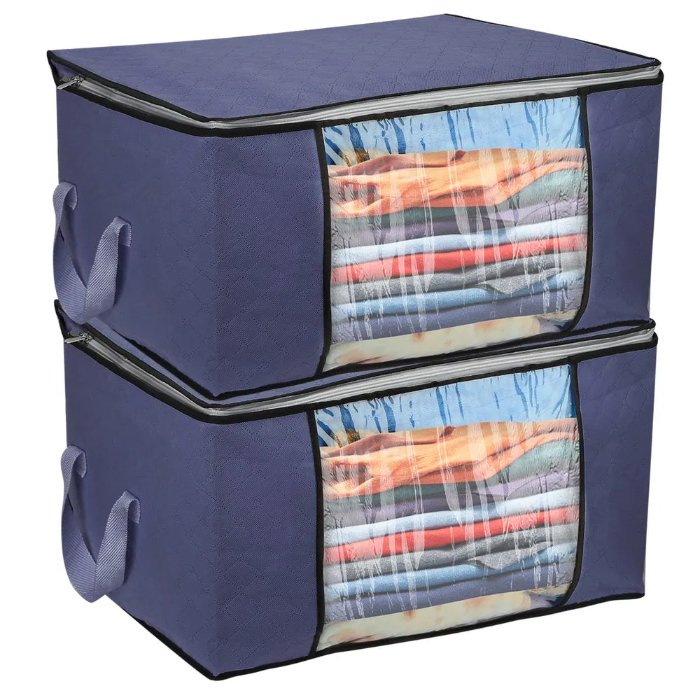 2Pcs 90L Clothes Storage Bags