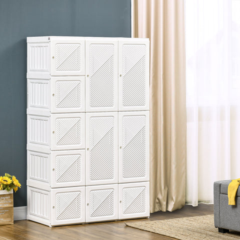 Portable Wardrobe Closet with Doors