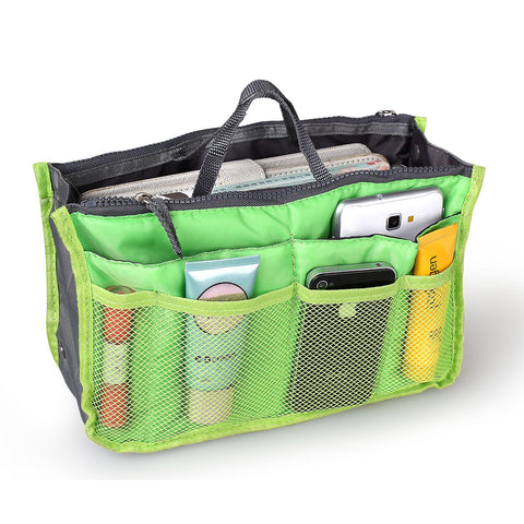 Handbag Organizer Insert with Zipper & Pockets