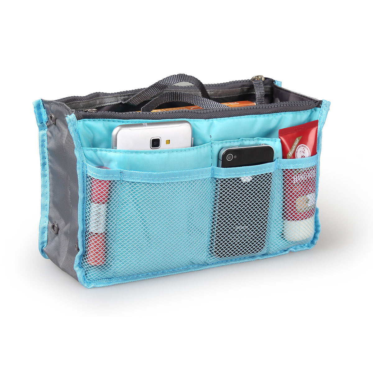 Handbag Organizer Insert with Zipper & Pockets